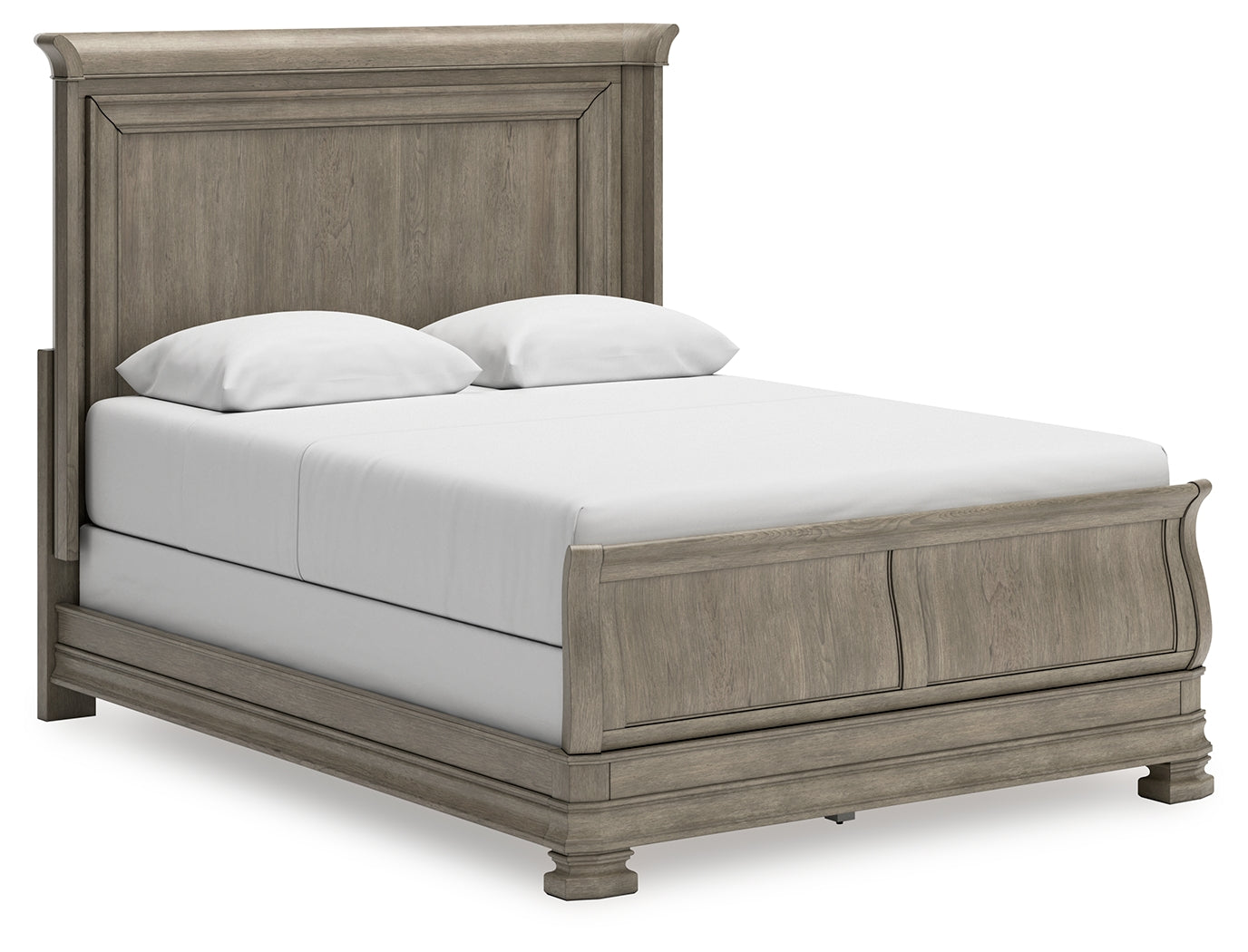 Tampa Furniture Outlet Lutz - Ashley Furniture - Lexorne Bedroom - Queen Sleigh Bed / Gray - B924B2