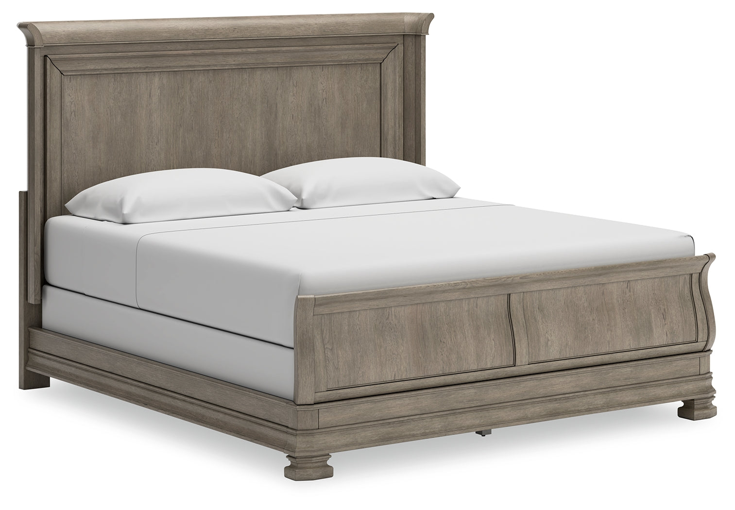 Tampa Furniture Outlet Lutz - Ashley Furniture - Lexorne Bedroom - California King Sleigh Bed / Gray - B924B5