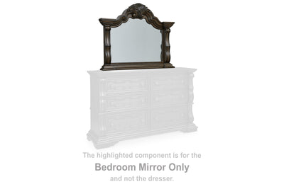 Tampa Furniture Outlet Lutz - Ashley Furniture - Maylee Bedroom - Bedroom Mirror / Dark Brown - B947-36