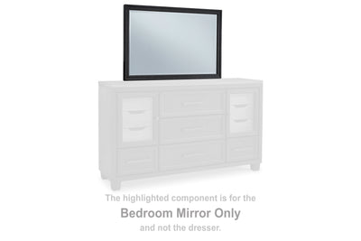 Tampa Furniture Outlet Lutz - Ashley Furniture - Foyland Bedroom - Bedroom Mirror / Black - B989-36