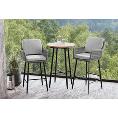 Bayhill Bar Table in Black – SKU O-3040-8-BT | Elements