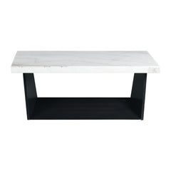 Beckley Coffee Table Complete in White Marble Top