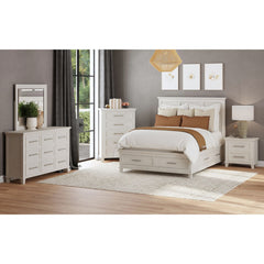 Canterbury Queen Storage Bed in Ivory – SKU B-13030-7-QSB | Elements