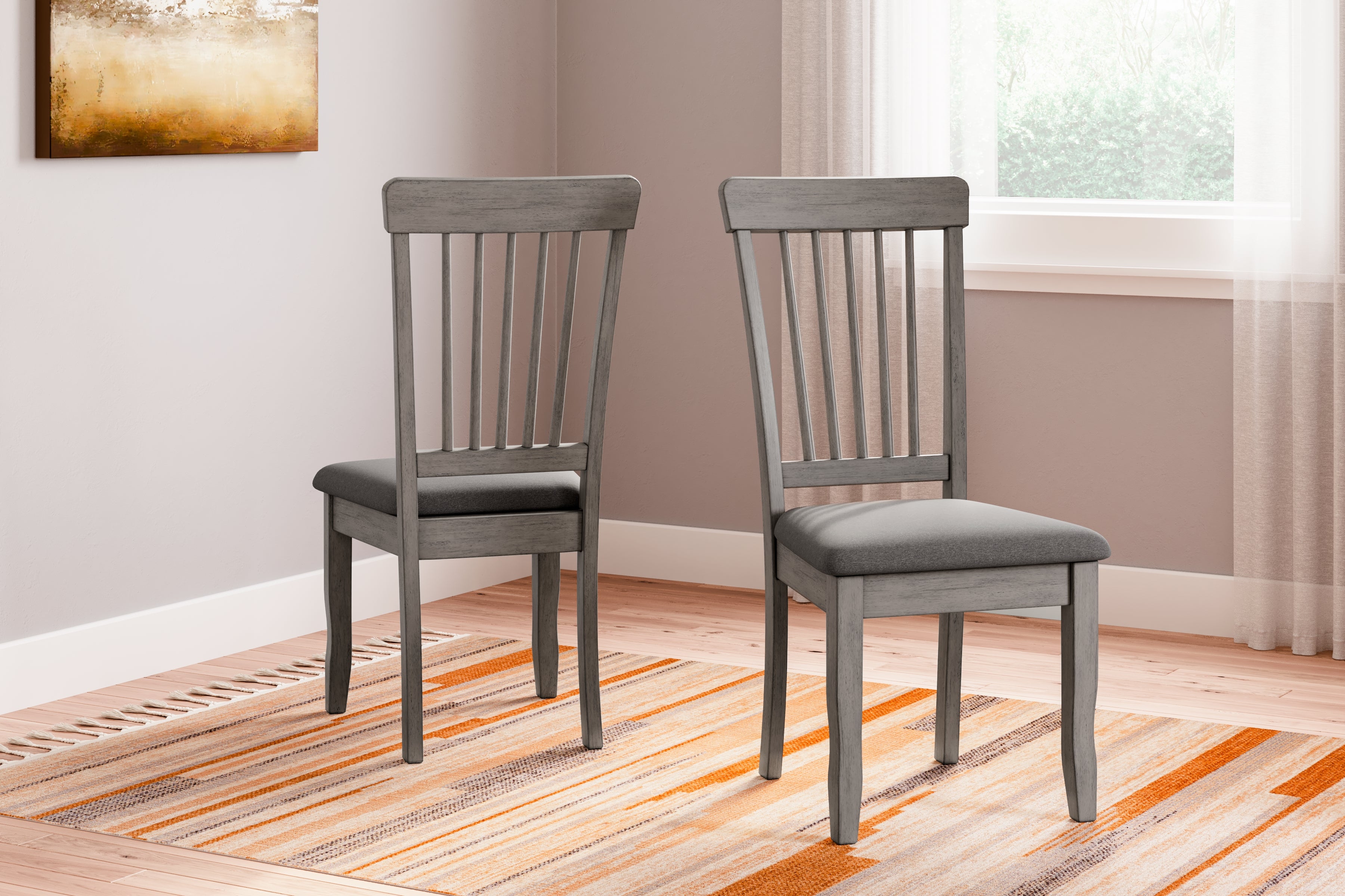 Tampa Furniture Outlet Lutz - Ashley Furniture - Shullden Dining Room - Dining Chair (Set of 2) / Gray - D194-01X2