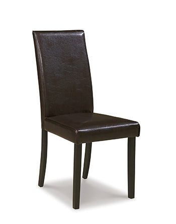 Tampa Furniture Outlet Lutz - Ashley Furniture - Kimonte Dining Room - Dining Chair (Set of 2) / Dark Brown - D250-02X2