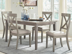 Tampa Furniture Outlet Lutz - Ashley Furniture - Parellen Dining Room - Rectangular Dining Room Table / Gray - D291-25