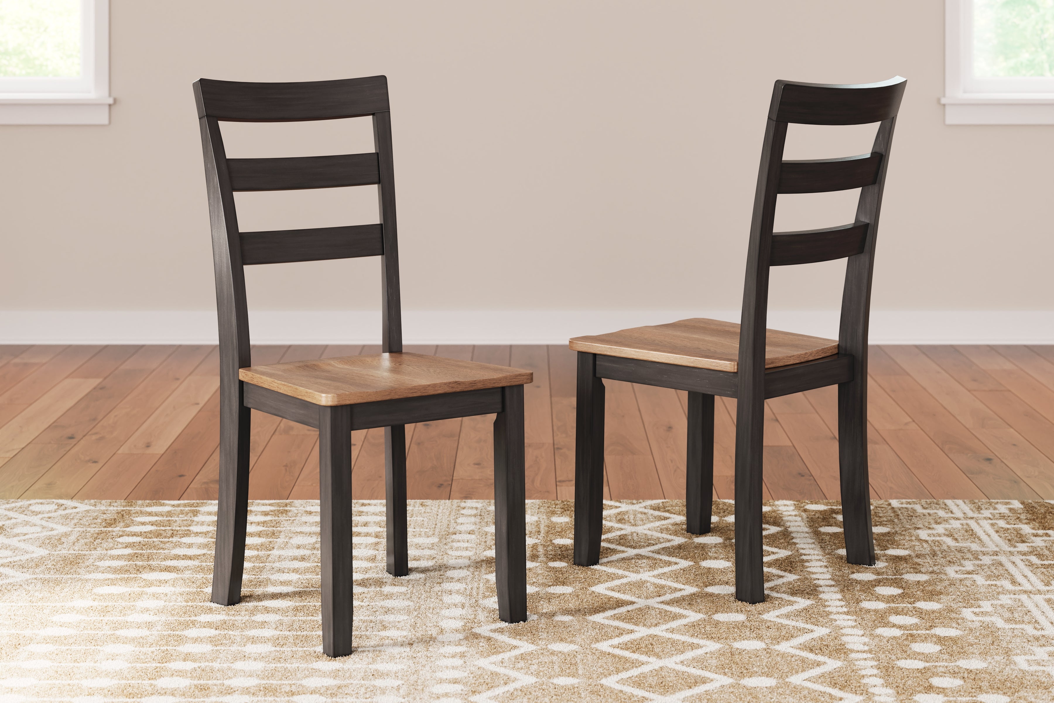 Tampa Furniture Outlet Lutz - Ashley Furniture - Gesthaven Dining Room - Dining Chair (Set of 2) / Natural/Brown - D396-01X2