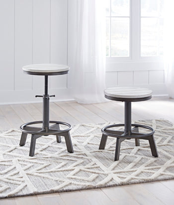 Tampa Furniture Outlet Lutz - Ashley Furniture - Torjin Dining Room - Counter Height Stool (Set of 2) / Vintage White - D440-224X2