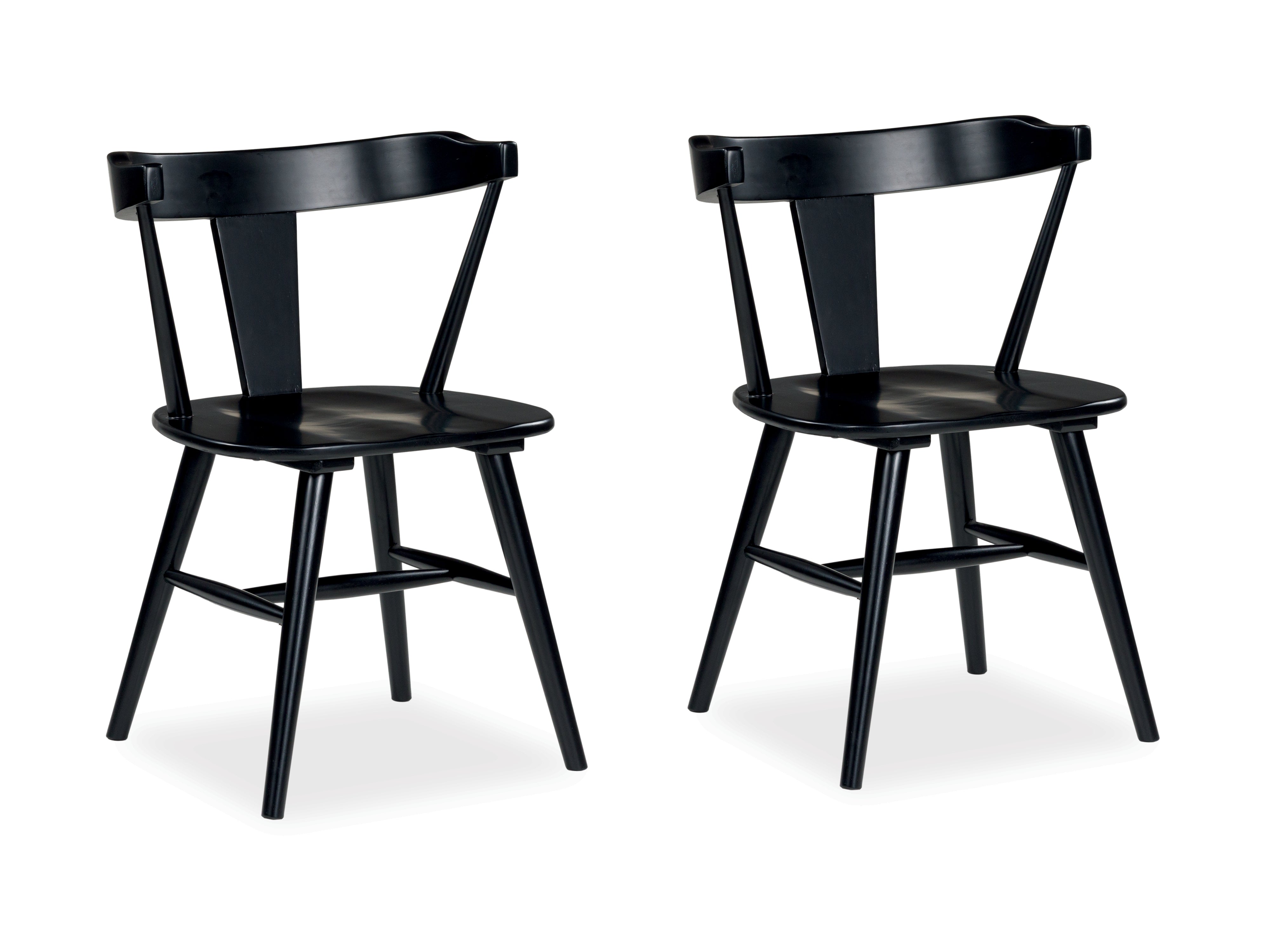 Tampa Furniture Outlet Lutz - Ashley Furniture - Gretlynn Dining Room - Dining Chair (Set of 2) / Black/Natural - D501-02X2