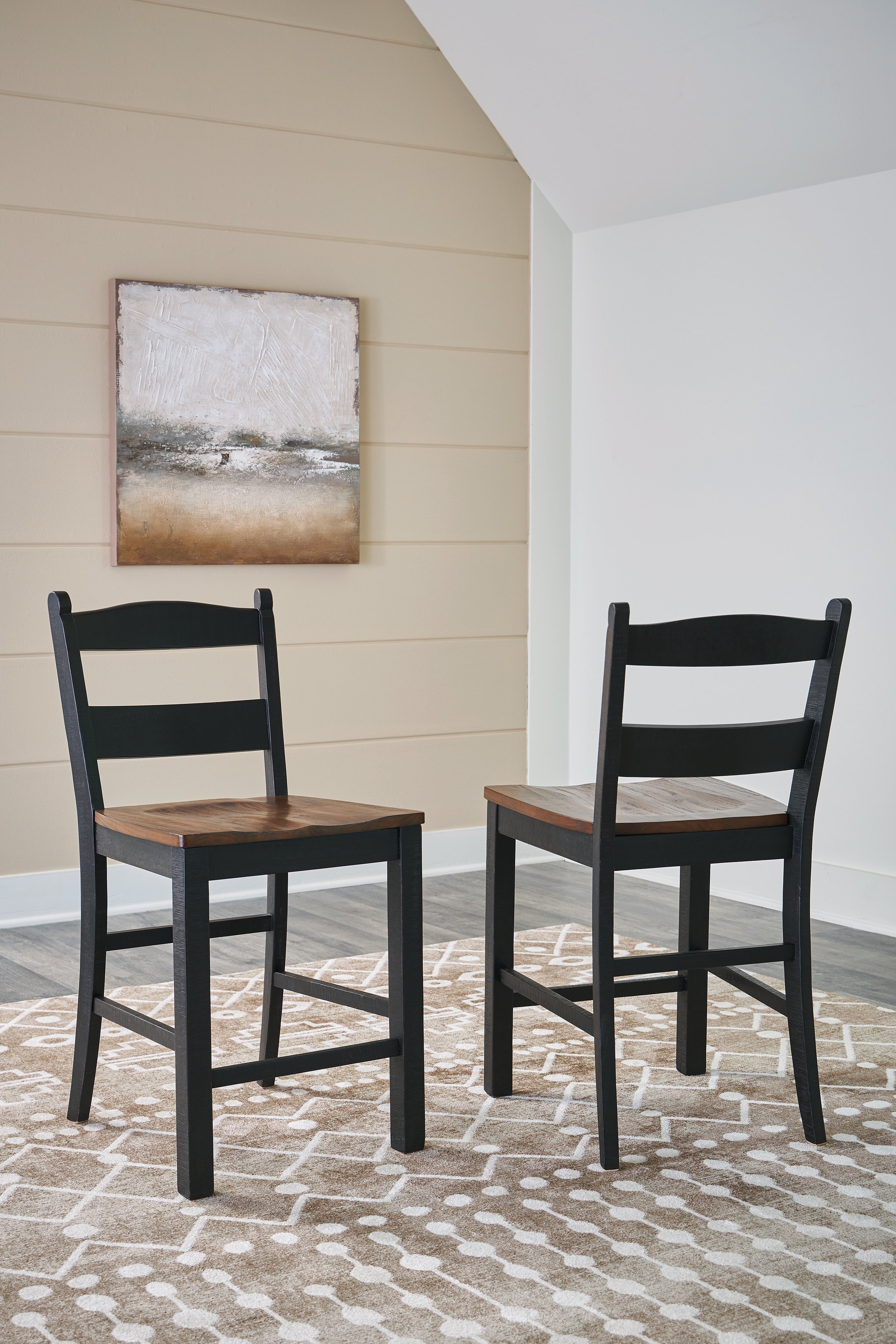 Tampa Furniture Outlet Lutz - Ashley Furniture - Valebeck Dining Room - Counter Height Barstool (Set of 2) / Multi - D546-724X2