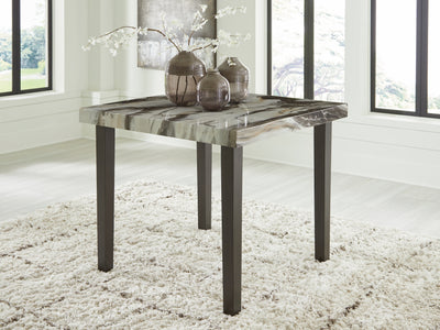 Tampa Furniture Outlet Lutz - Ashley Furniture - Jeshina Counter Height Dining Table - Square DRM Counter Table / Dark Brown/Beige - PCD581-13