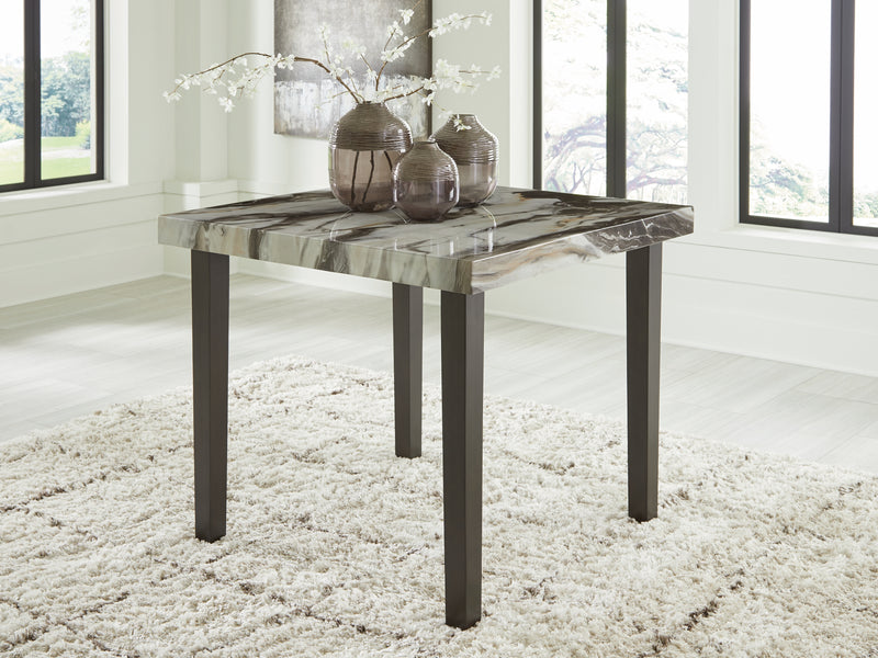 Tampa Furniture Outlet Lutz - Ashley Furniture - Jeshina Counter Height Dining Table - Square DRM Counter Table / Dark Brown/Beige - PCD581-13