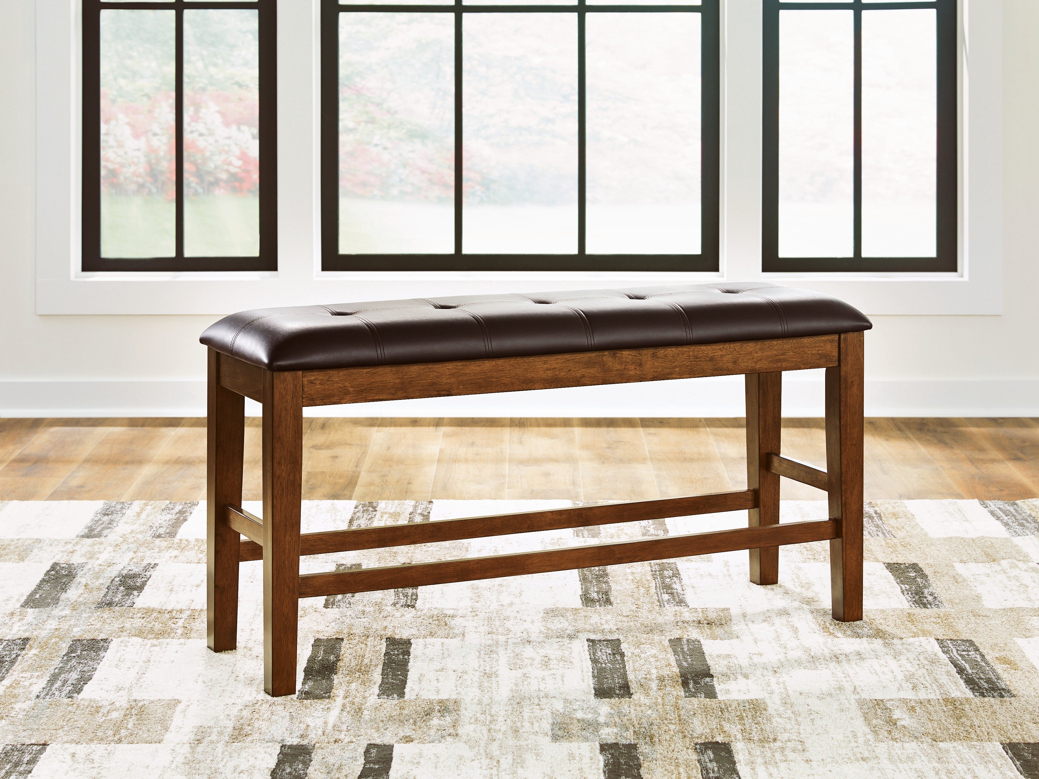 Tampa Furniture Outlet Lutz - Ashley Furniture - Ralene Dining Room - DBL Counter UPH Bench (1/CN) / Medium Brown - D594-09