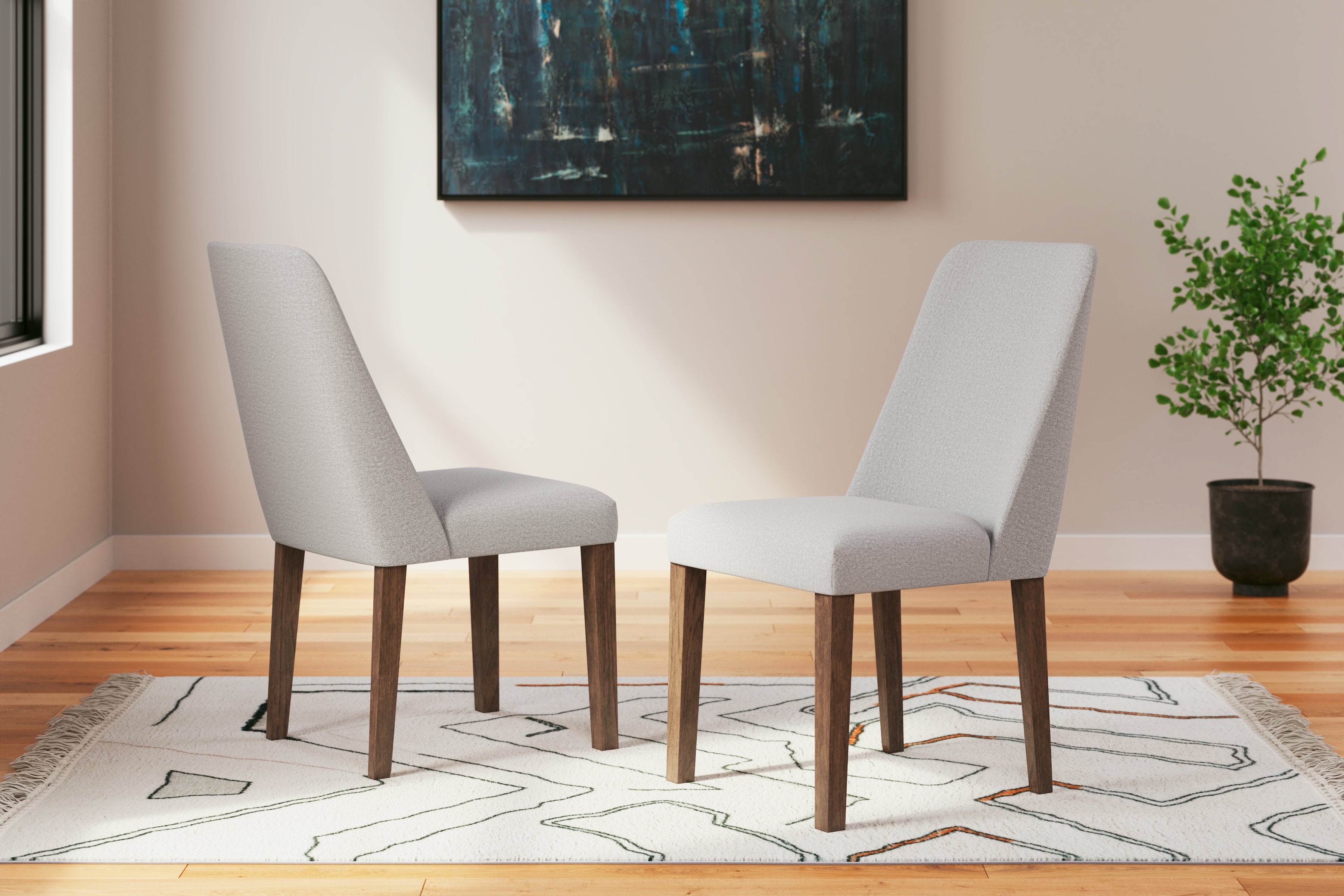 Tampa Furniture Outlet Lutz - Ashley Furniture - Lyncott Dining Room - Dining Chair (Set of 2) / Gray/Brown - D615-01X2