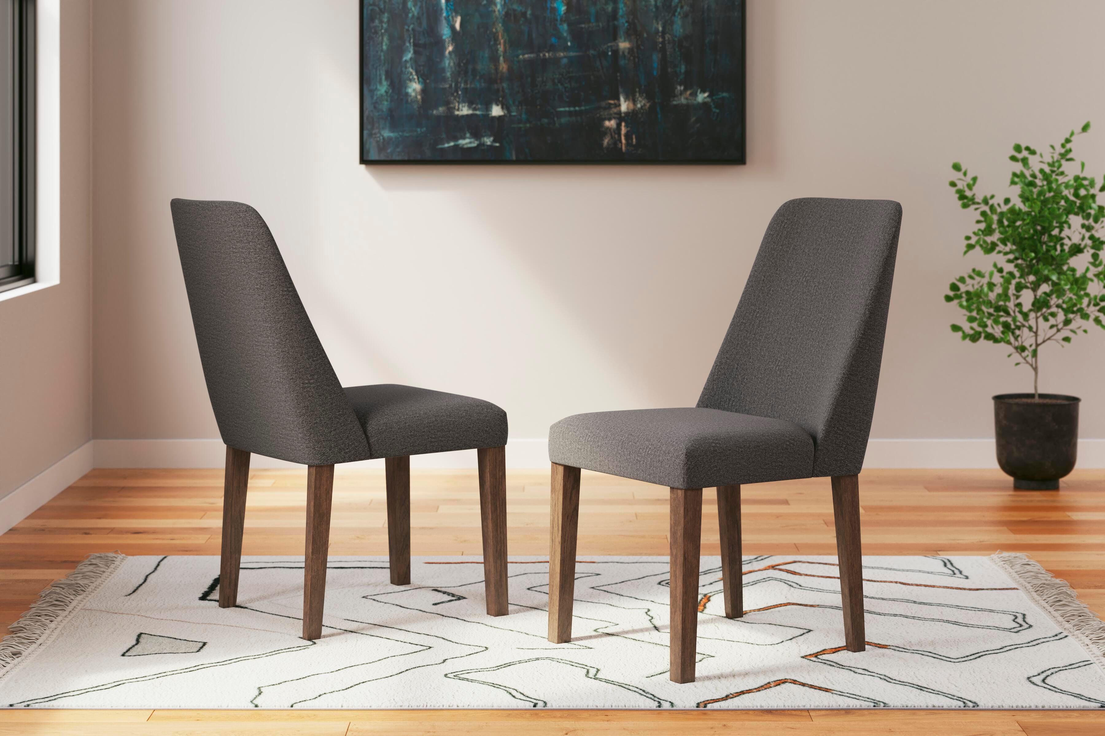 Tampa Furniture Outlet Lutz - Ashley Furniture - Lyncott Dining Room - Dining Chair (Set of 2) / Charcoal/Brown - D615-02X2