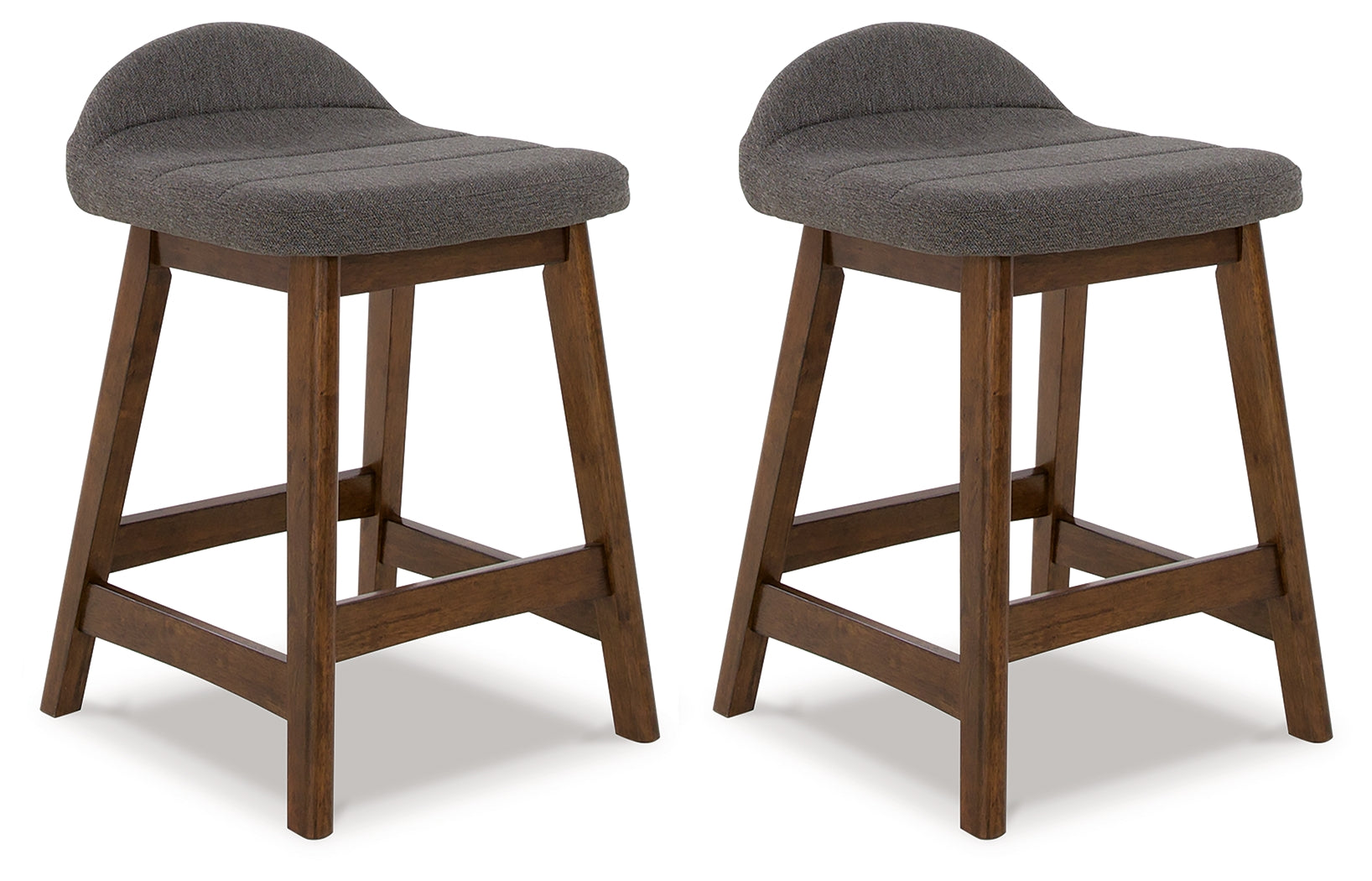 Tampa Furniture Outlet Lutz - Ashley Furniture - Lyncott Dining Room - Counter Height Bar Stool (Set of 2) / Charcoal/Brown - D615-224X2