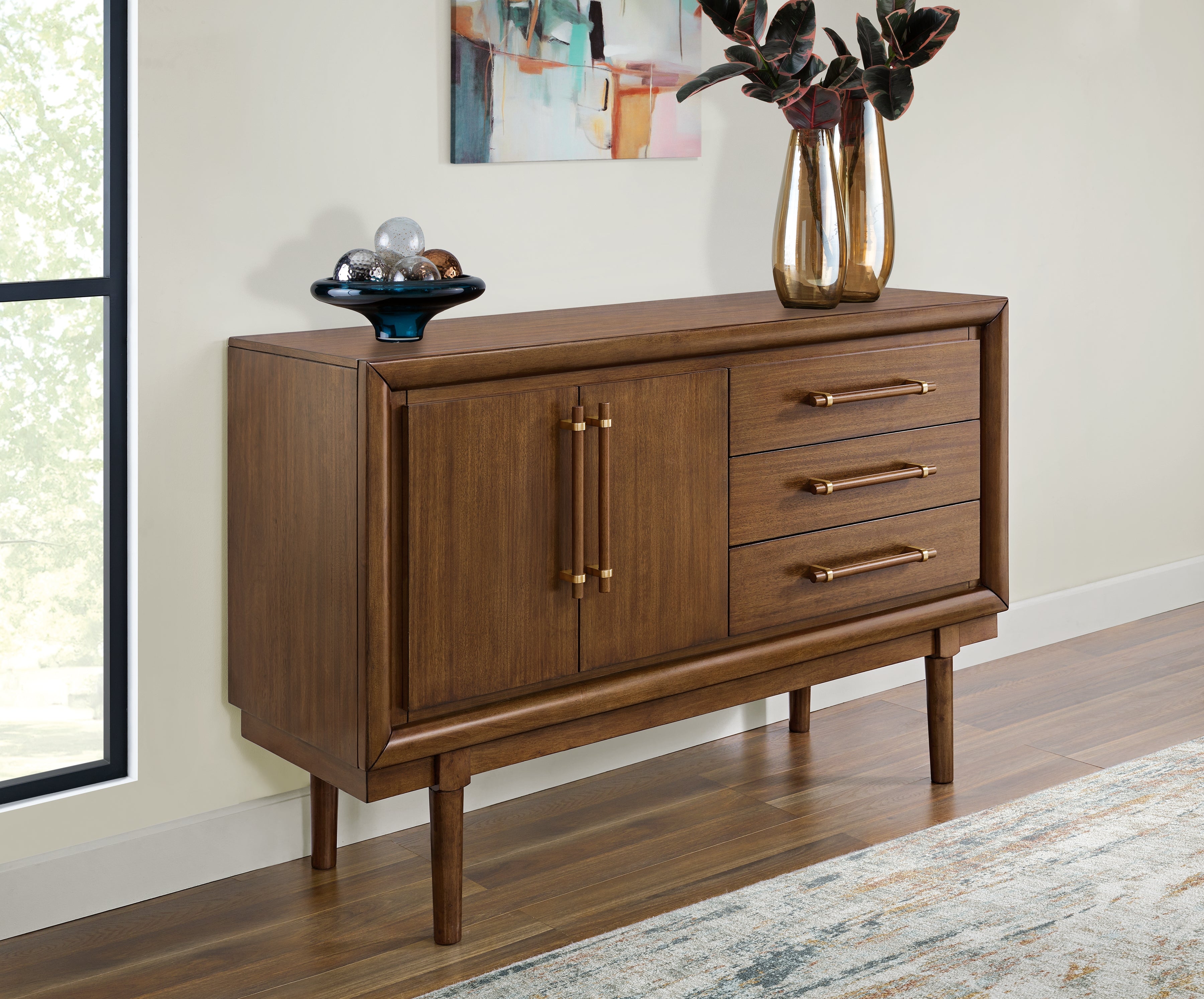 Tampa Furniture Outlet Lutz - Ashley Furniture - Lyncott Dining Room - Dining Room Server / Brown - D615-60
