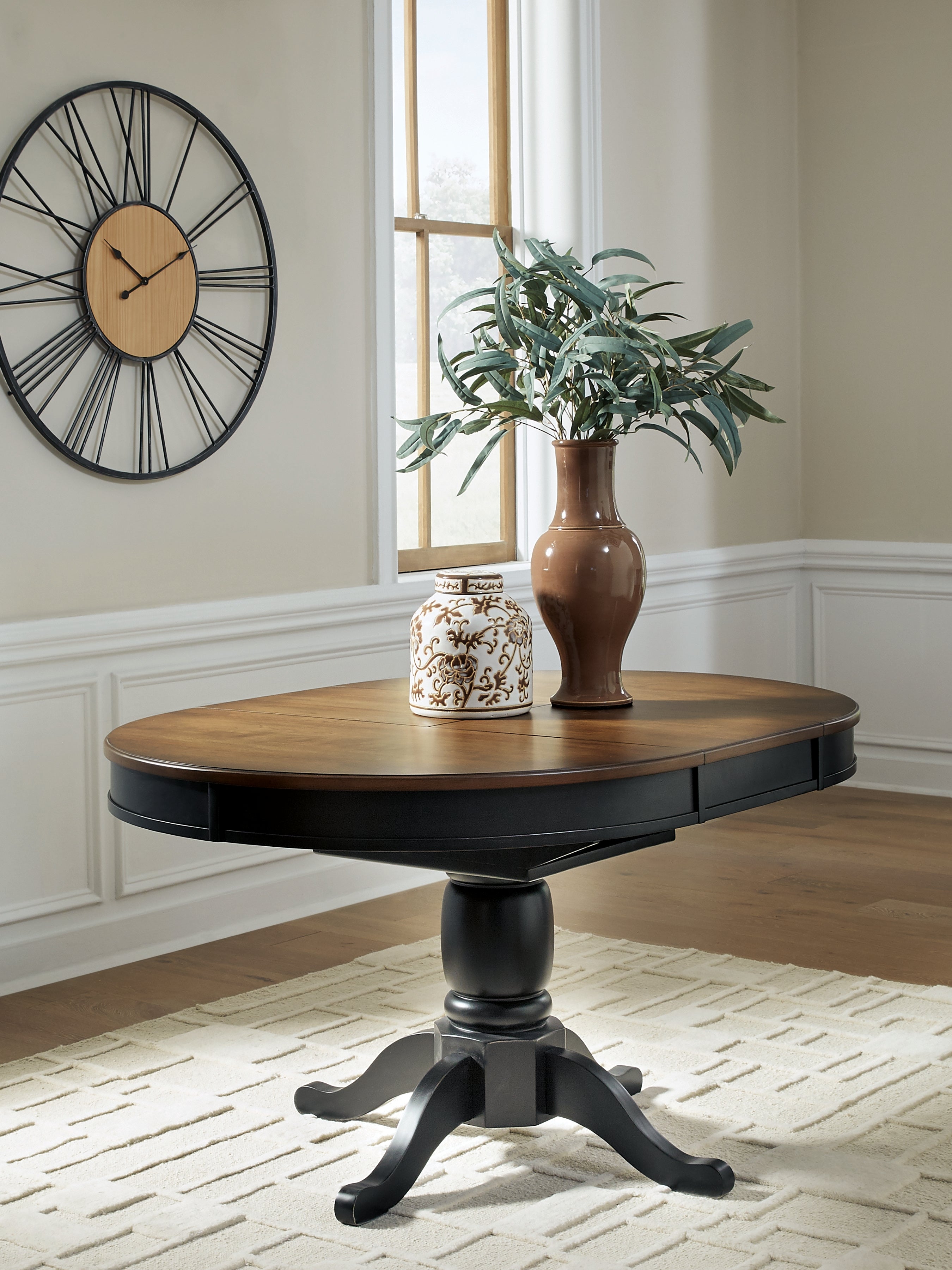 Tampa Furniture Outlet Lutz - Ashley Furniture - Clorazi Dining Room - Oval DRM Butterfly EXT Table - PCD619-48
