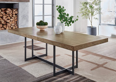 Tampa Furniture Outlet Lutz - Ashley Furniture - Tomtyn Dining Room - RECT Dining Room EXT Table / Light Brown - D622-35