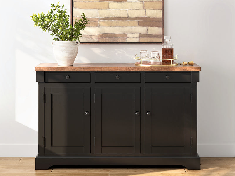 Tampa Furniture Outlet Lutz - Ashley Furniture - Wildenauer Dining Room - Dining Room Buffet / Brown/Black - D634-80