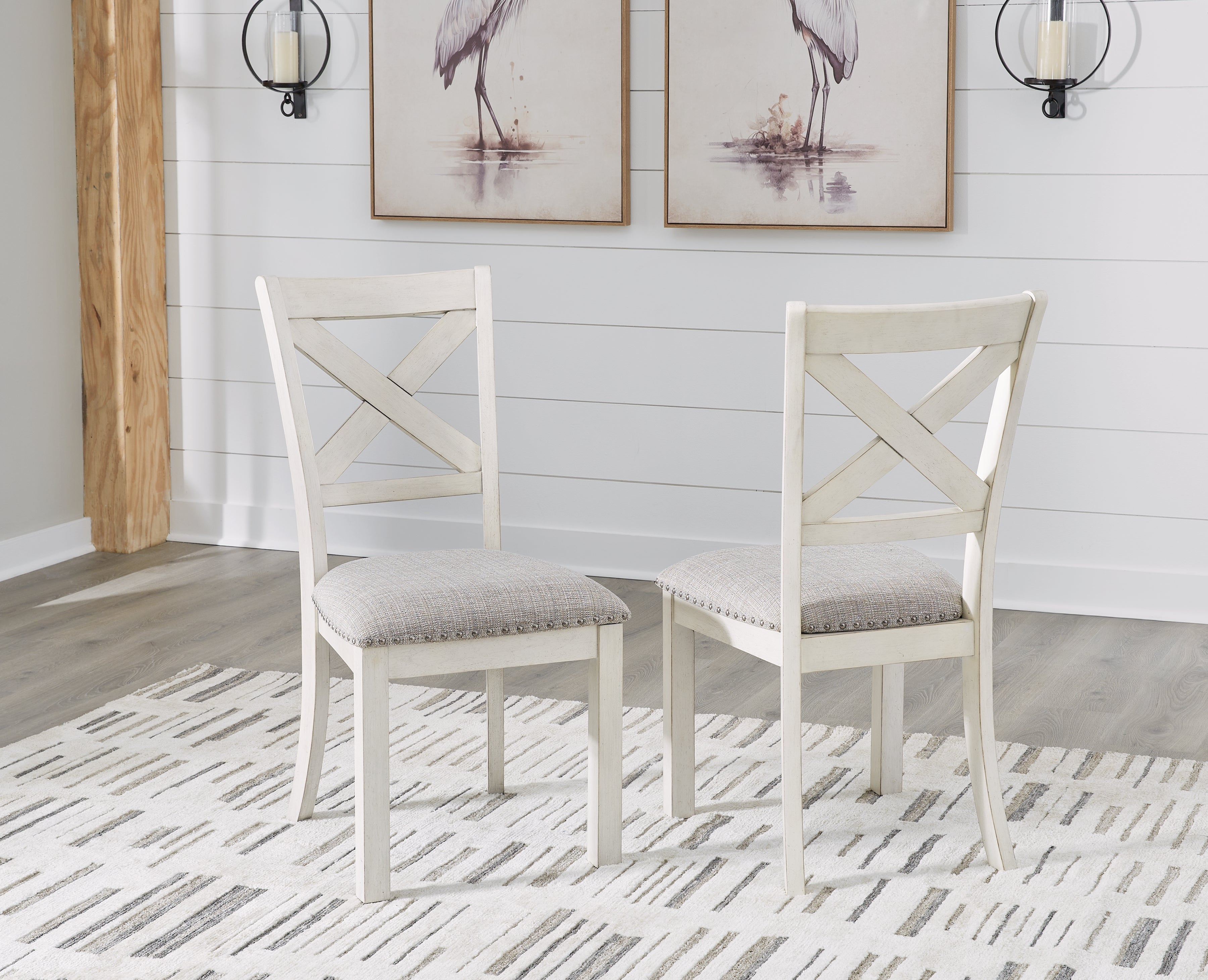 Tampa Furniture Outlet Lutz - Ashley Furniture - Robbinsdale Dining Room - Dining Chair (Set of 2) / Antique White - D642-01X2