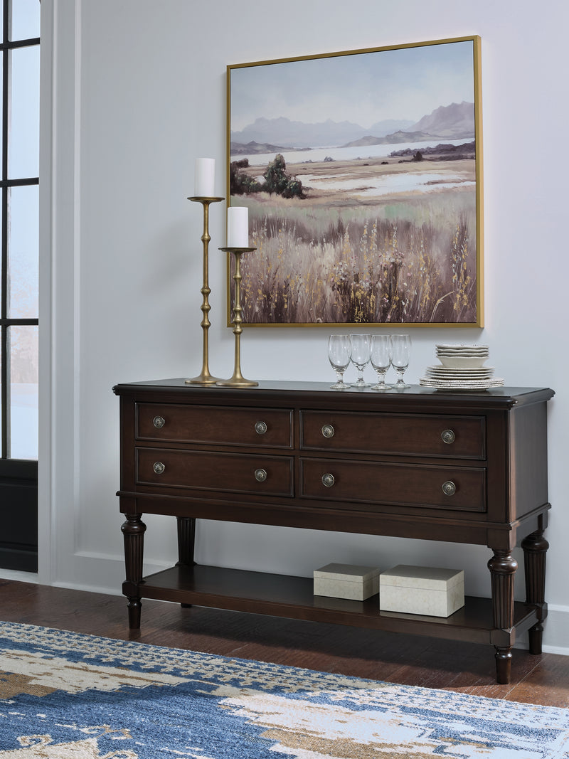 Tampa Furniture Outlet Lutz - Ashley Furniture - Lavinton Dining Room - Dining Room Server / Brown - D764-60