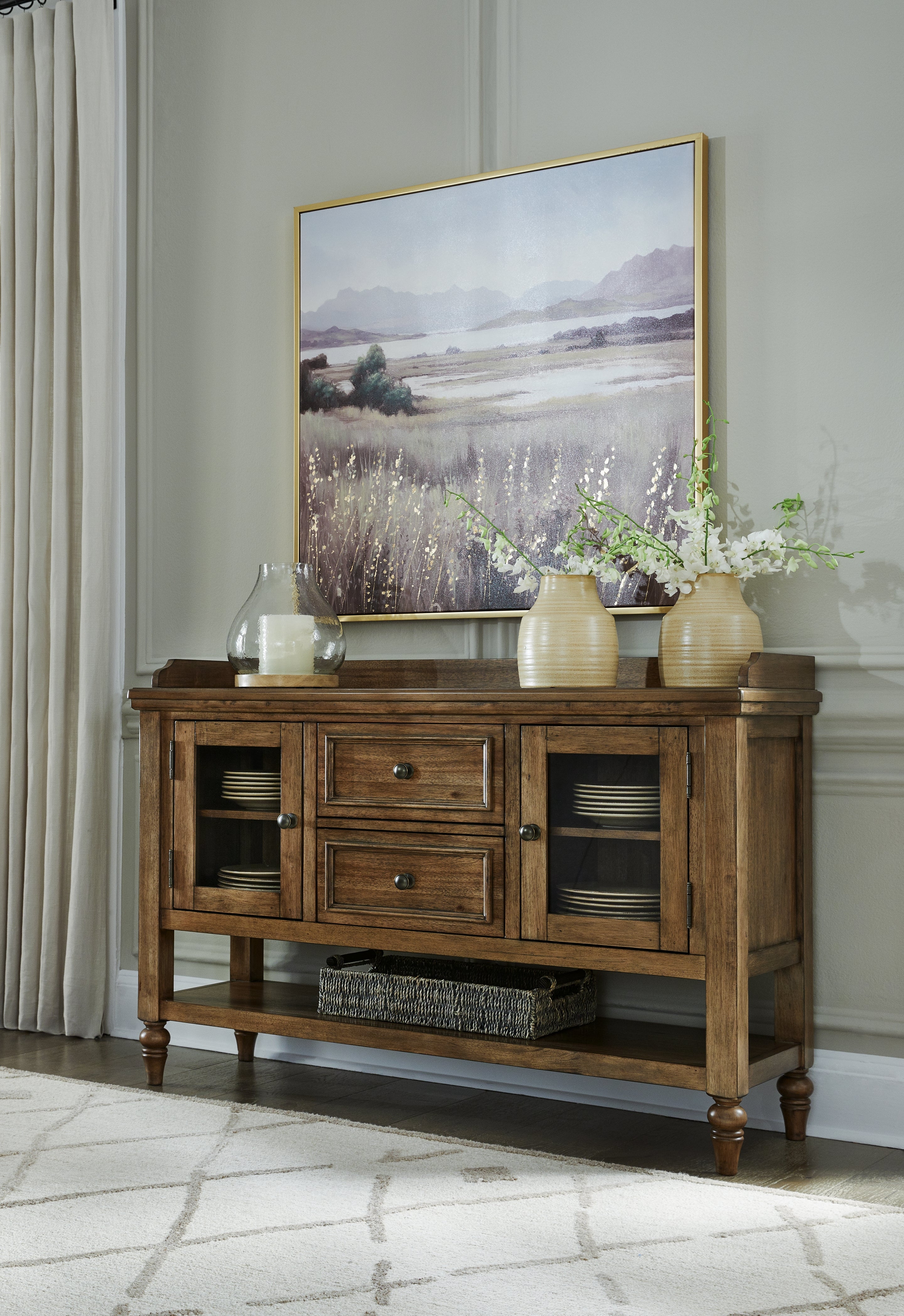 Tampa Furniture Outlet Lutz - Ashley Furniture - Sturlayne Dining Room - Dining Room Server / Brown - D787-60