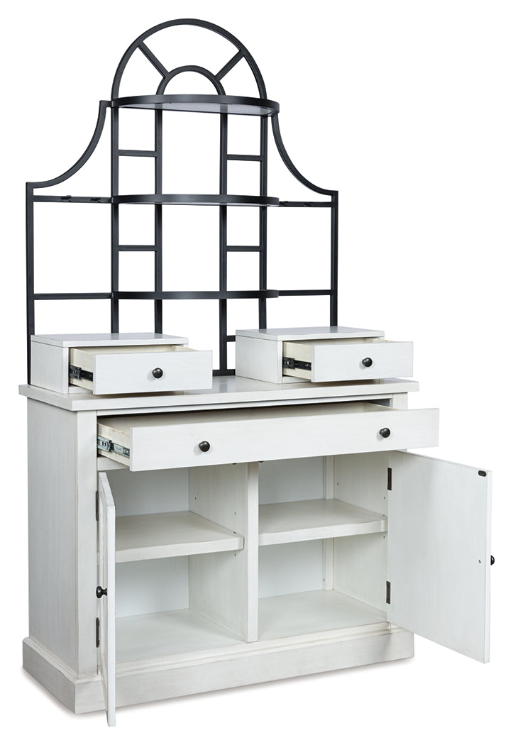Tampa Furniture Outlet Lutz - Ashley Furniture - Greddinton Dining Room - Baker's Rack / White - PCD824D1