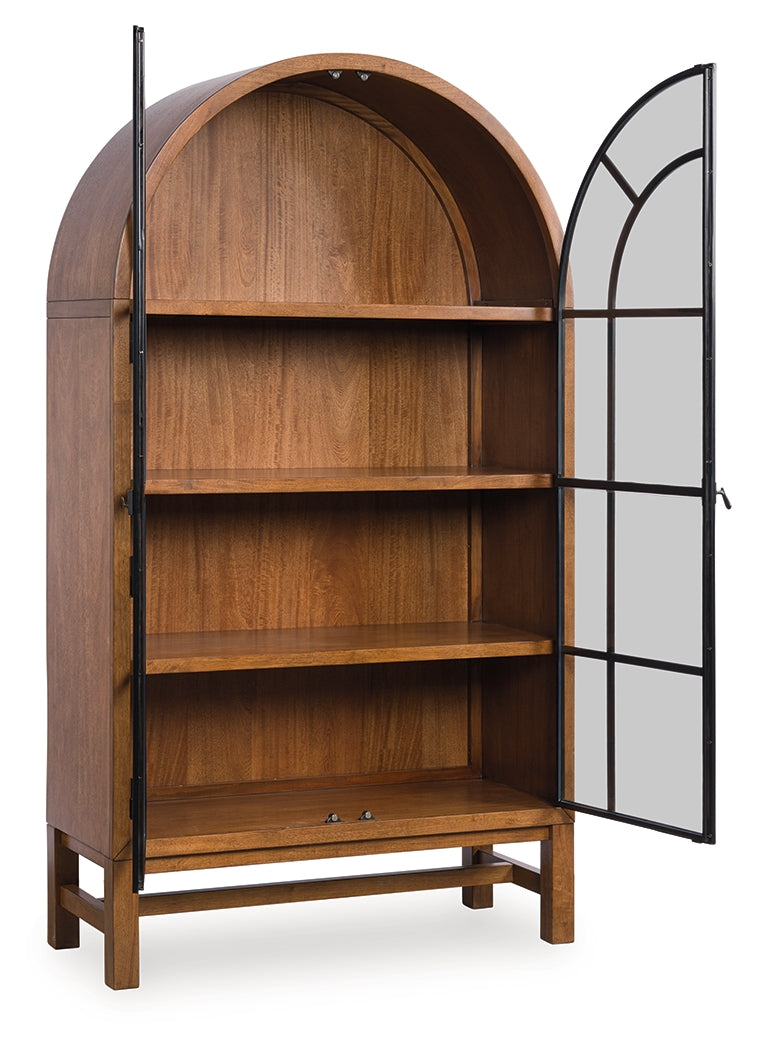Tampa Furniture Outlet Lutz - Ashley Furniture - Greddinton Dining Room - Display Cabinet / Brown/Black - PCD824-476
