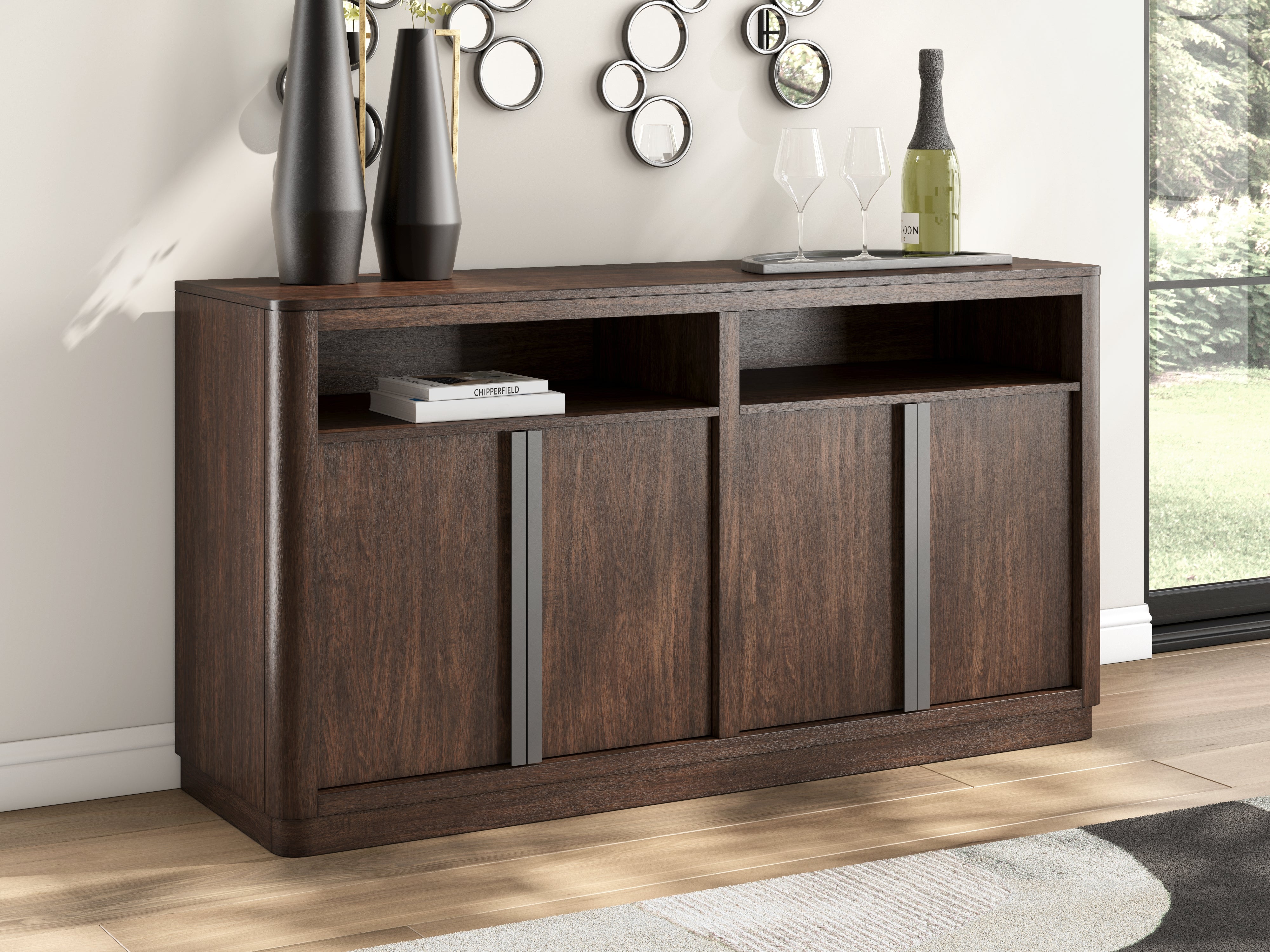 Tampa Furniture Outlet Lutz - Ashley Furniture - Dilenno Dining Room - Dining Room Server / Dark Brown - PCD857-60