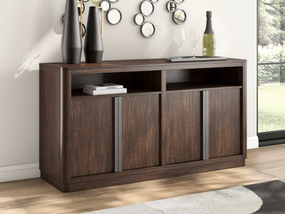 Tampa Furniture Outlet Lutz - Ashley Furniture - Dilenno Dining Server - Dining Room Server / Dark Brown - PCD857-60