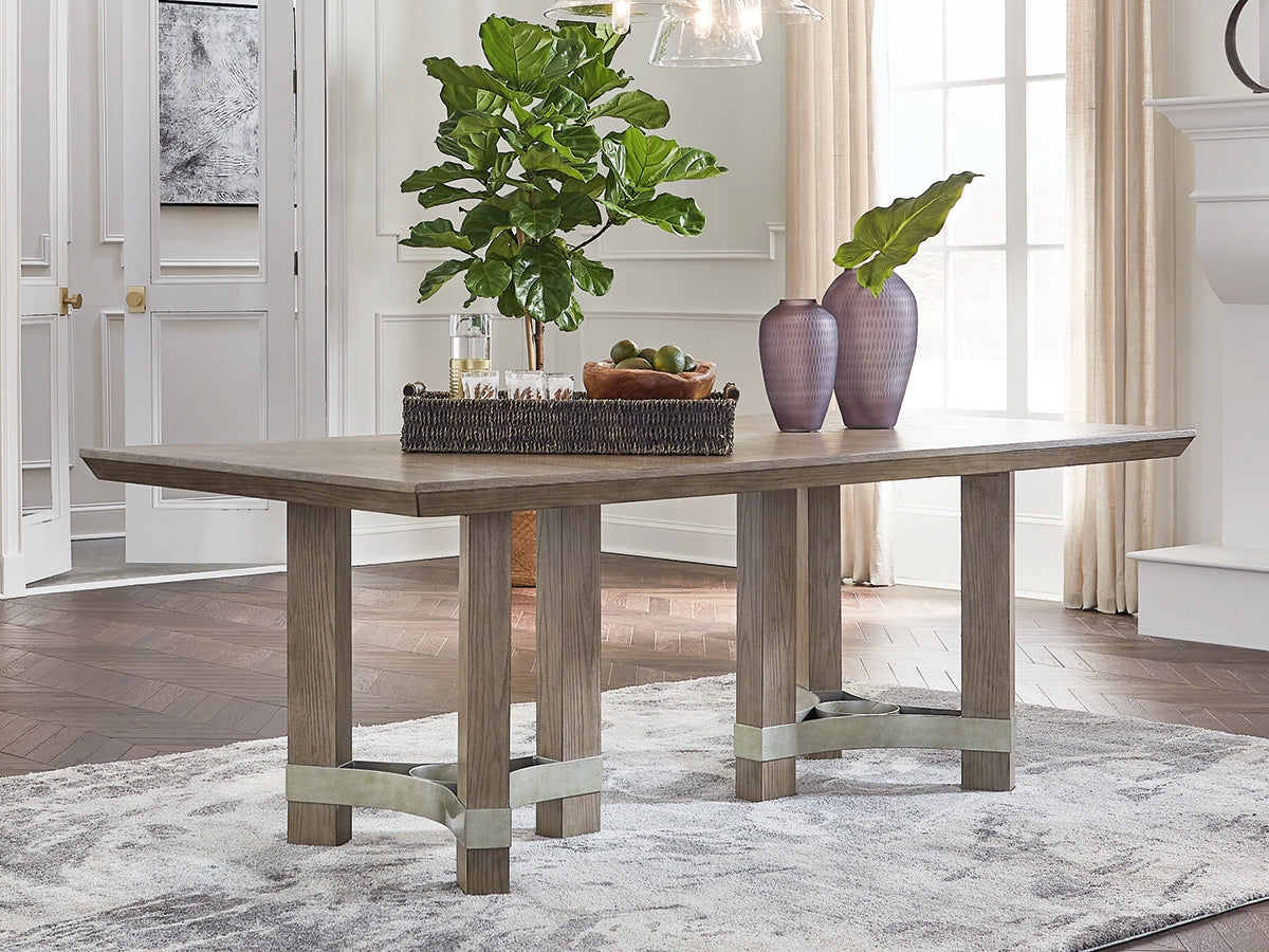 Tampa Furniture Outlet Lutz - Ashley Furniture - Chrestner Dining Room - Rectangular Dining Room Table / Gray - D983-25