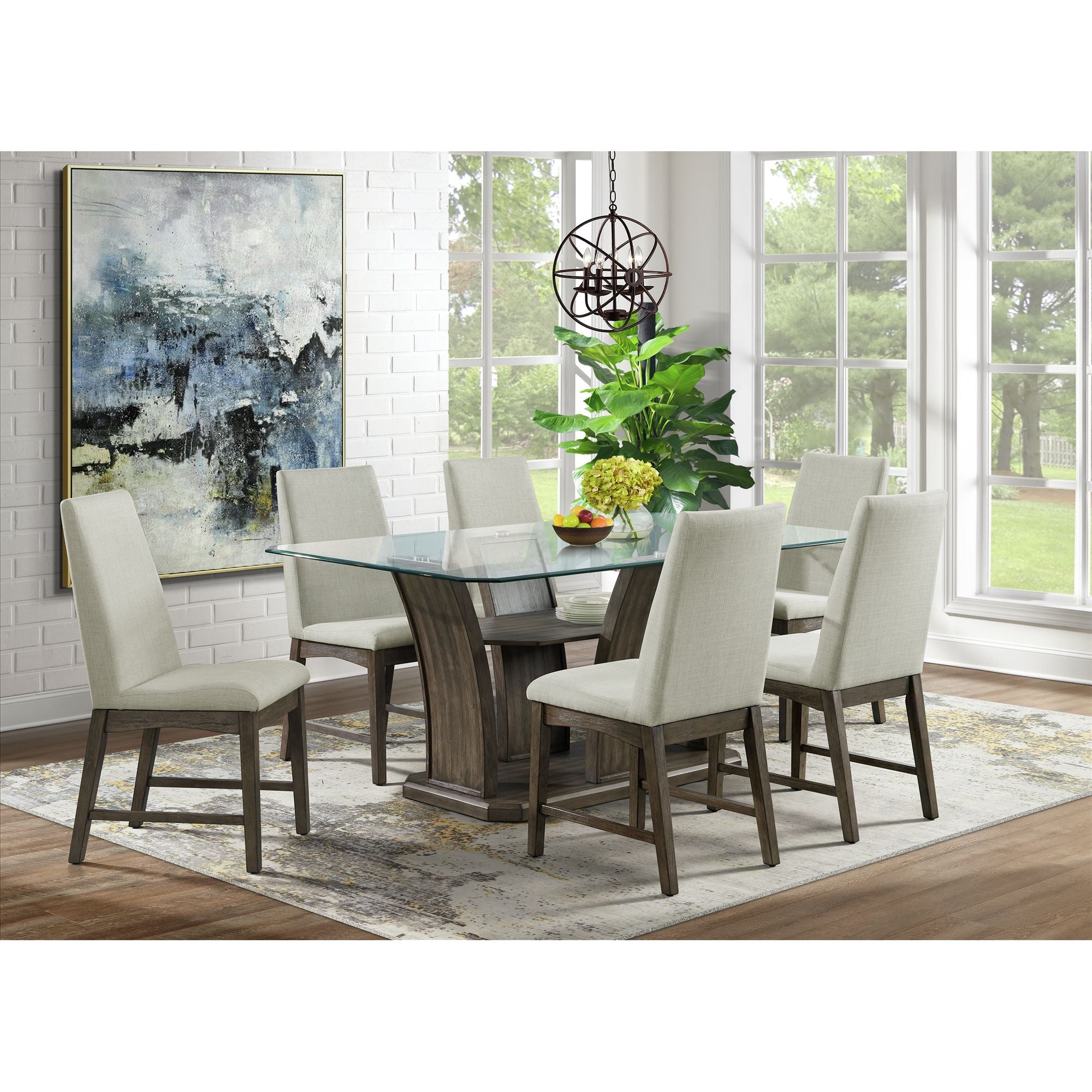 Dapper Grey Rectangular Dining Table – SKU DPR300DTB | Elements