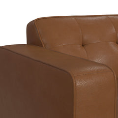Destiny Chair with Wood Front in Pebble Tan