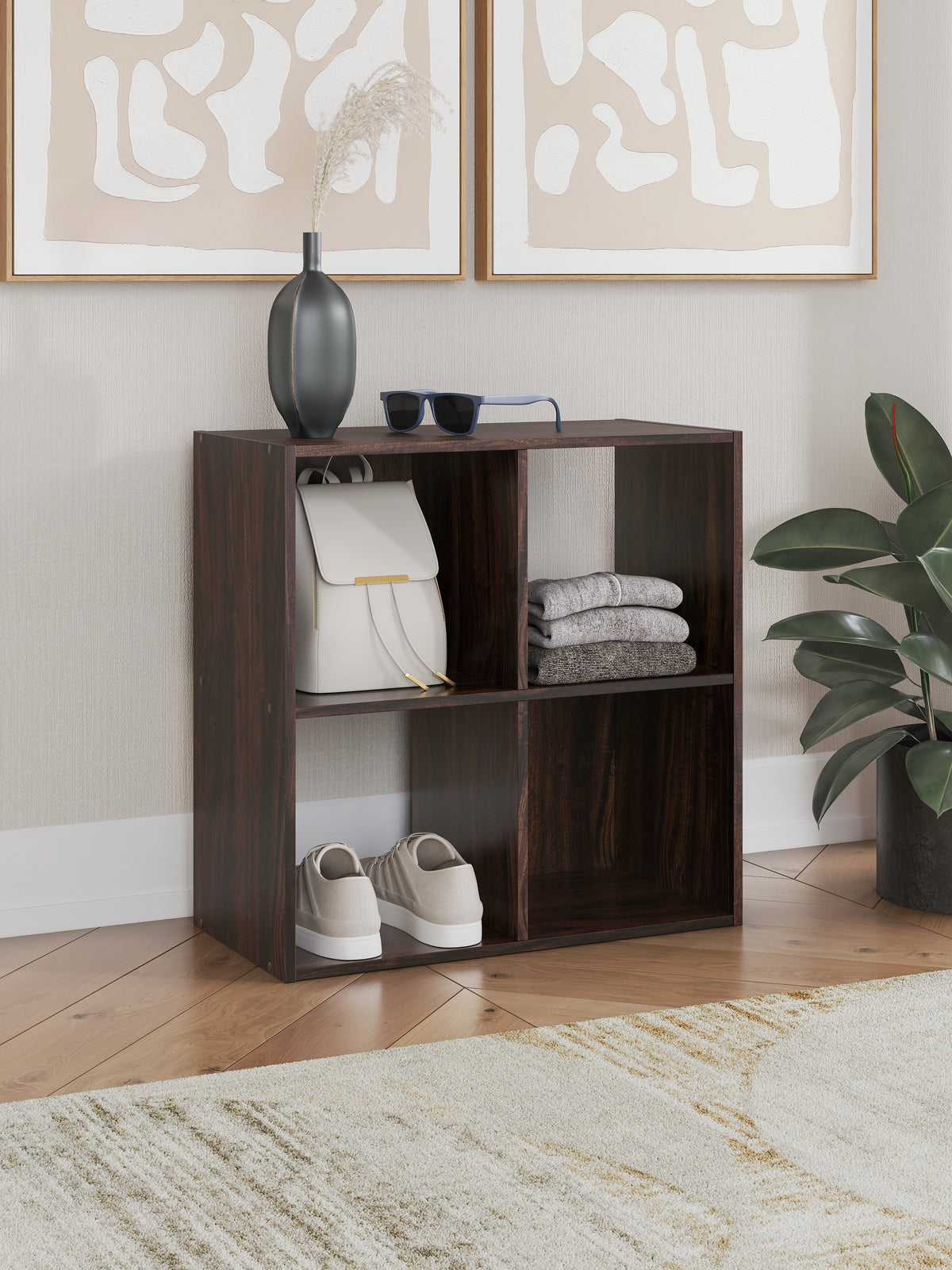 Tampa Furniture Outlet Lutz - Ashley Furniture - Glosmount Four Cube Organizer - Four Cube Organizer - EA1055-2X2