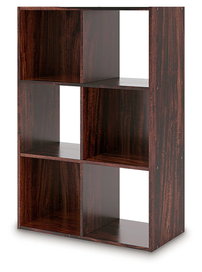 Tampa Furniture Outlet Lutz - Ashley Furniture - Glosmount Four Cube Organizer - Six Cube Organizer / Cherry/Light Brown - EA1055-3X2