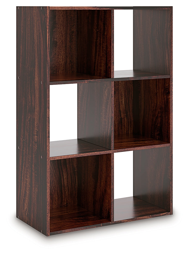 Tampa Furniture Outlet Lutz - Ashley Furniture - Glosmount Four Cube Organizer - Six Cube Organizer / Cherry/Light Brown - EA1055-3X2