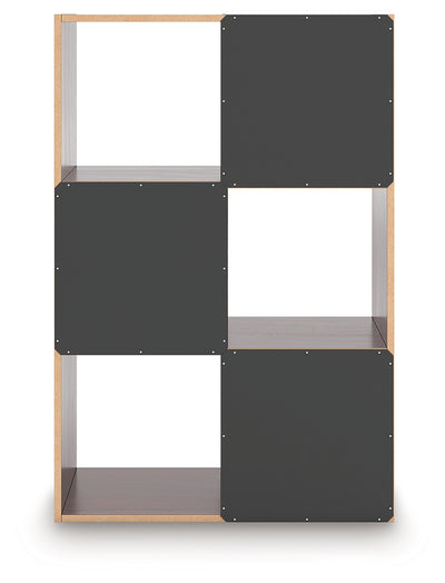 Tampa Furniture Outlet Lutz - Ashley Furniture - Glosmount Four Cube Organizer - Six Cube Organizer / Cherry/Light Brown - EA1055-3X2