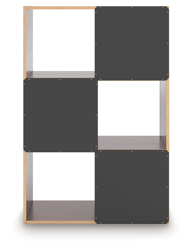 Tampa Furniture Outlet Lutz - Ashley Furniture - Glosmount Four Cube Organizer - Six Cube Organizer / Cherry/Light Brown - EA1055-3X2