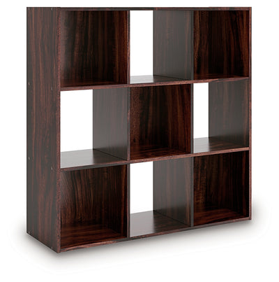 Tampa Furniture Outlet Lutz - Ashley Furniture - Glosmount Four Cube Organizer - Nine Cube Organizer / Cherry/Light Brown - EA1055-3X3