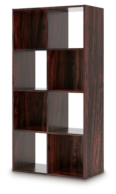 Tampa Furniture Outlet Lutz - Ashley Furniture - Glosmount Four Cube Organizer - Eight Cube Organizer / Cherry/Light Brown - EA1055-4X2