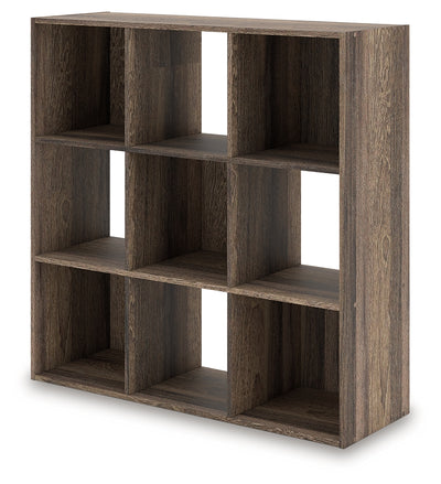 Tampa Furniture Outlet Lutz - Ashley Furniture - Shallifer Eight Cube Organizer - Nine Cube Organizer / Brown - EA1104-3X3