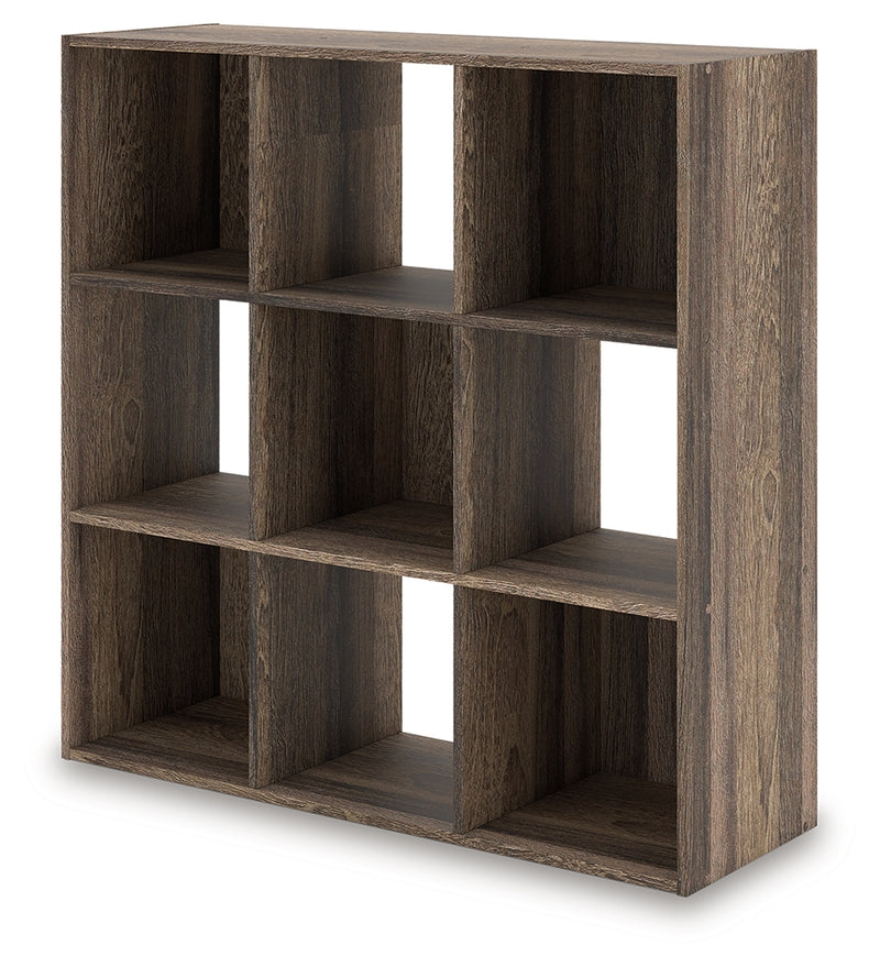 Tampa Furniture Outlet Lutz - Ashley Furniture - Shallifer Eight Cube Organizer - Nine Cube Organizer / Brown - EA1104-3X3