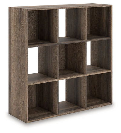 Tampa Furniture Outlet Lutz - Ashley Furniture - Shallifer Eight Cube Organizer - Nine Cube Organizer / Brown - EA1104-3X3