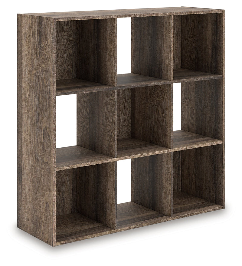 Tampa Furniture Outlet Lutz - Ashley Furniture - Shallifer Eight Cube Organizer - Nine Cube Organizer / Brown - EA1104-3X3