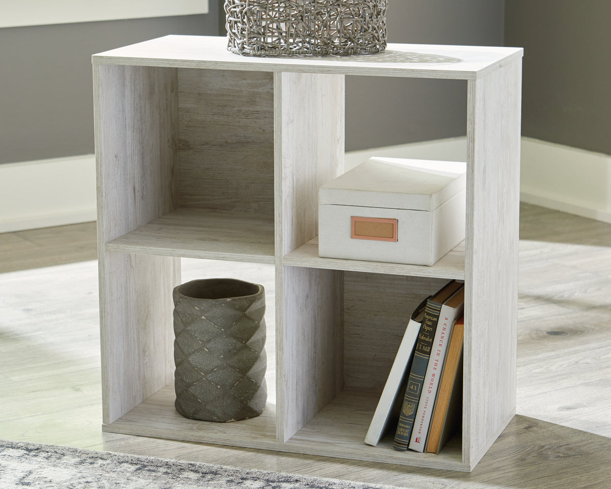Tampa Furniture Outlet Lutz - Ashley Furniture - Paxberry Four Cube Organizer - Four Cube Organizer / Whitewash - EA1811-2X2