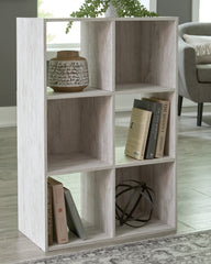 Tampa Furniture Outlet Lutz - Ashley Furniture - Paxberry Six Cube Organizer - Six Cube Organizer / Whitewash - EA1811-3X2