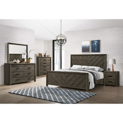 Eleanor King Bed in Mocha Grey – SKU EL400KBZS | Elements