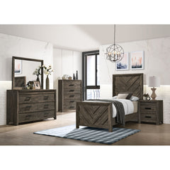Eleanor 6-Drawer Dresser in Mocha Grey