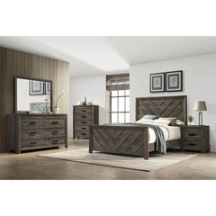 Eleanor 2-Drawer Nightstand in Mocha Grey – SKU EL400NSZS | Elements